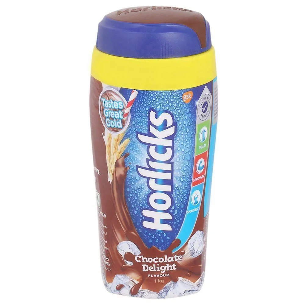 Horlicks Health and Nutrition Chocolate Delight Drink Jar 1Kg