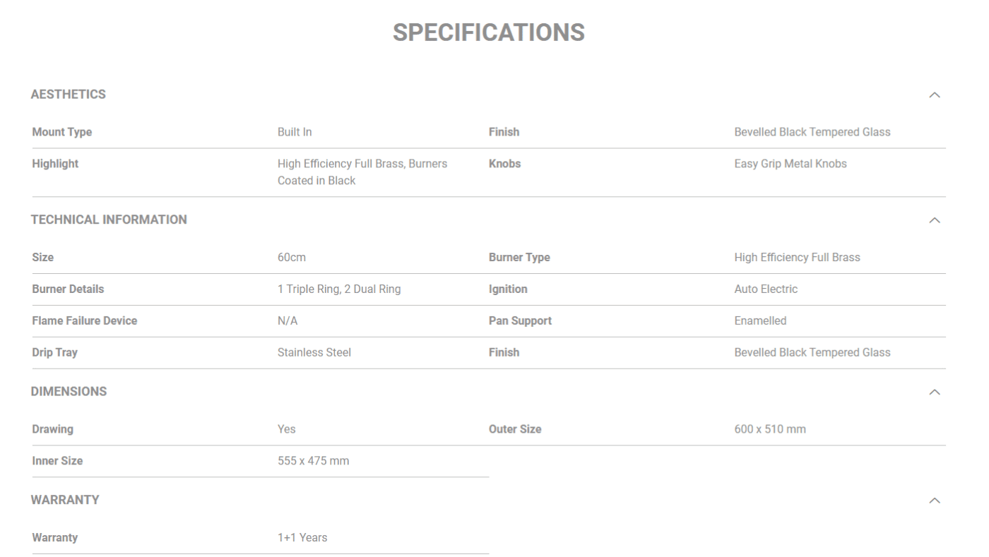 KAFF FBB 604 High Efficiency Full Brass Burners Auto Electric Ignition
